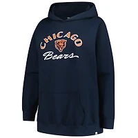 Sweat à capuche Whirlwind Naomi bleu marine 47 pour femme, grande taille, des Chicago Bears
