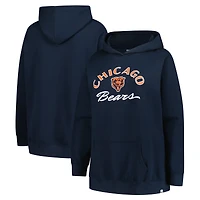 Women's '47 Navy Chicago Bears Plus Whirlwind Naomi Hoodie