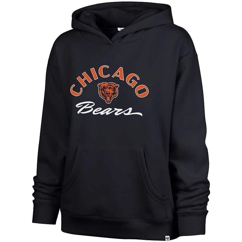 Women's '47 Navy Chicago Bears Whirlwind Naomi Pullover Hoodie