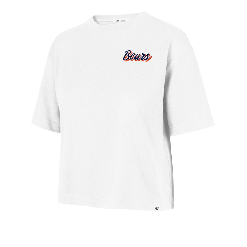 T-shirt pour femme '47 White Chicago Bears Collage Script Reed City