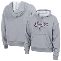 Sweat à capuche Champion gris pour femme, modèle Triumph Tri-Blend de Chicago Bears.