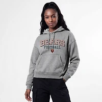 Sweat à capuche Champion gris pour femme, modèle Triumph Tri-Blend de Chicago Bears.