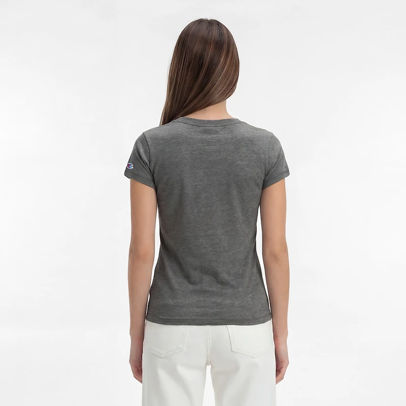 Women's Champion Gray Chicago Bears Triumph Tri-Blend V-Neck T-Shirt