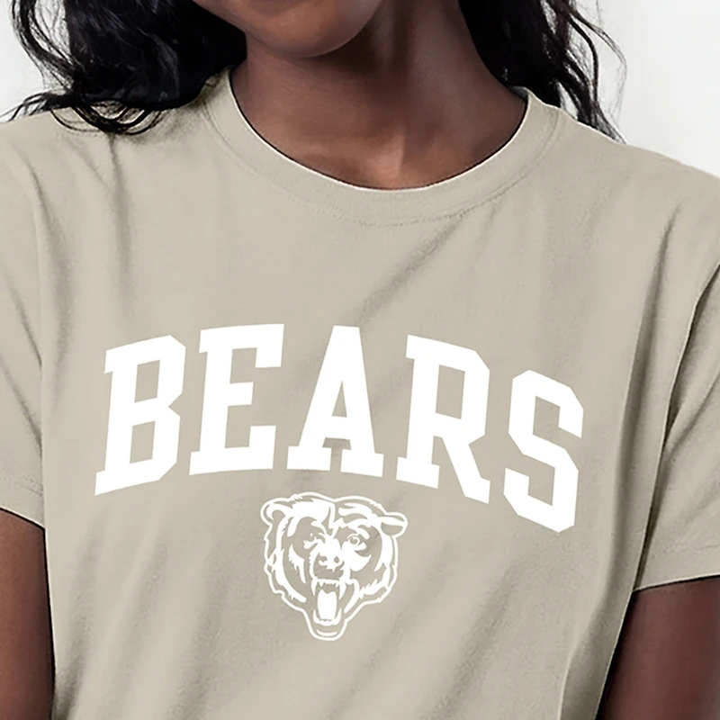 Women's Champion Light Brown Chicago Bears Cocoa Butter T-Shirt