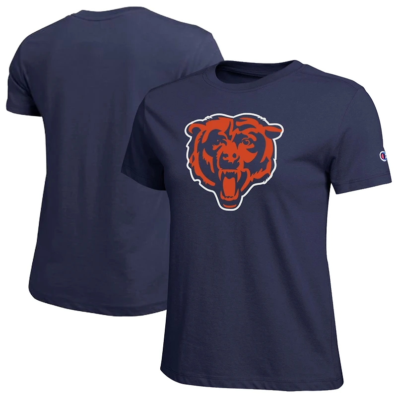 Women's Champion  Navy Chicago Bears Logo T-Shirt