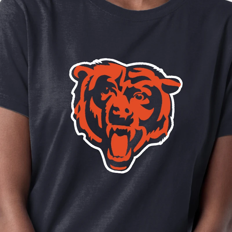 Women's Champion Navy Chicago Bears Logo T-Shirt