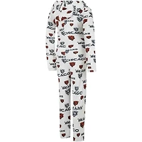 Women's Concepts Sport  Cream Chicago Bears Docket Hoodie Full-Zip Union Suit