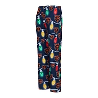 Ensemble haut à manches longues et pantalon raglan en tricot Garland pour femme Concepts Sport Navy Chicago Bears