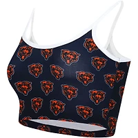 Bralette Lounge Gauge Chicago Bears de Concepts Sport pour femme, bleu marine