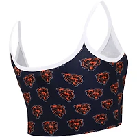 Bralette Lounge Gauge Chicago Bears de Concepts Sport pour femme, bleu marine