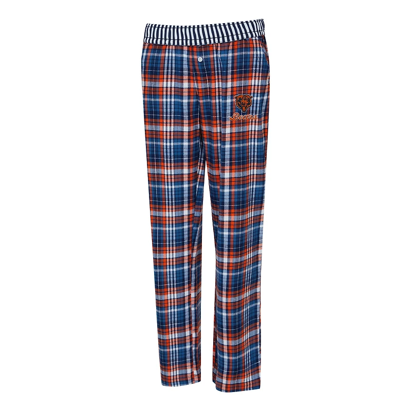 Pantalon à carreaux tri-mélange Laney pour femme Concepts Sport Navy Chicago Bears