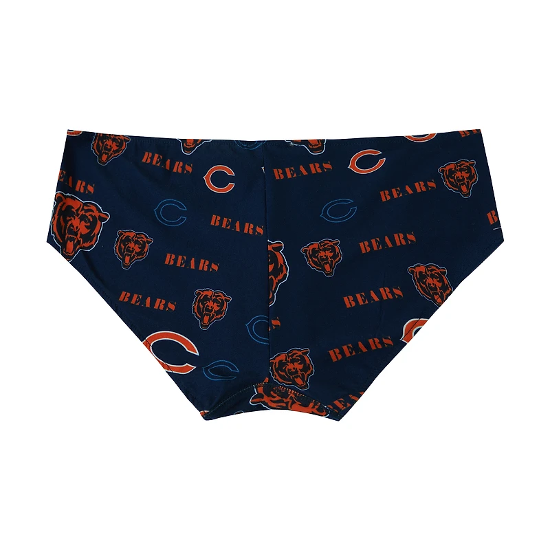 Culotte en tricot à imprimé mosaïque intégral des Chicago Bears pour femme Concepts Sport Navy