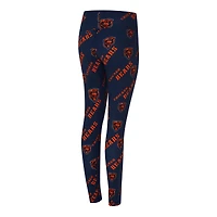 Leggings Concepts Sport bleu marine à imprimé mosaïque des Chicago Bears pour femme