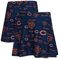 Women's Concepts Sport Navy Chicago Bears Mosaic Allover Print Skort