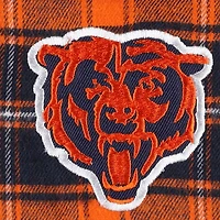 Women's Concepts Sport Navy Chicago Bears Plus Badge T-Shirt & Flannel Pants Sleep Set