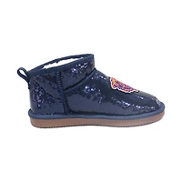 Bottines à paillettes Cuce Chicago Bears bleu marine pour femmes