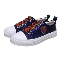 Baskets à paillettes Cuce pour femmes, bleu marine, Chicago Bears Team