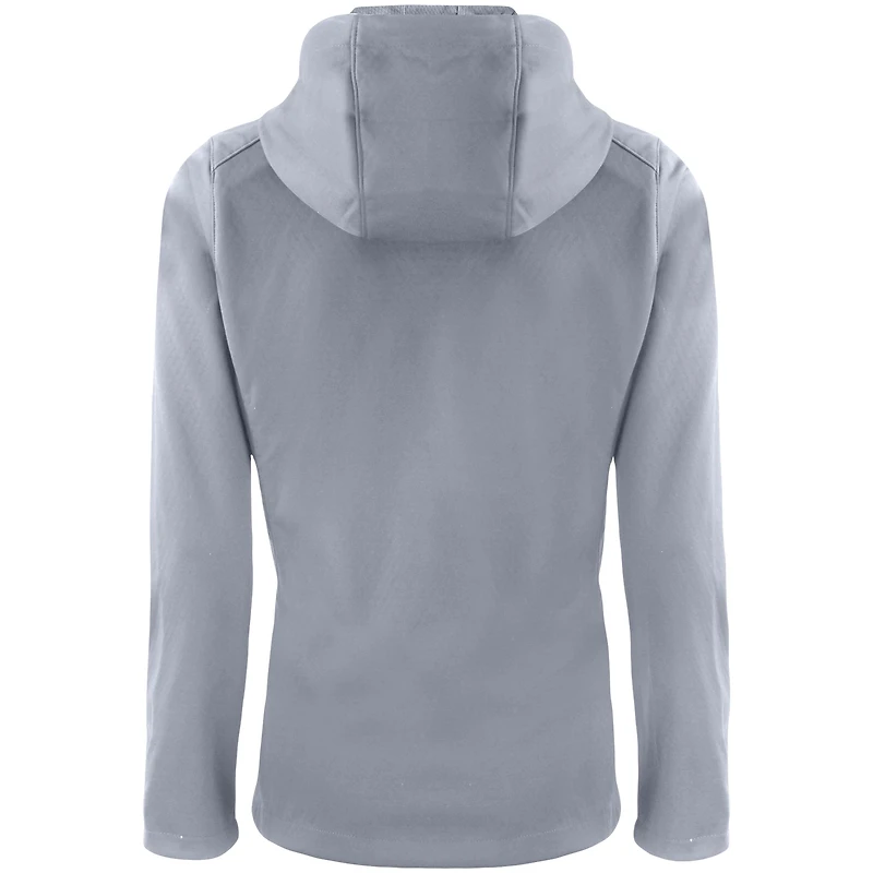 Veste à capuche zippée intégrale en softshell recyclée Evoke Eco pour femme, grise, des Chicago Bears, Cutter & Buck