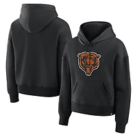 Sweat à capuche Fanatics noir pour femme, collection Essential Legacy des Chicago Bears
