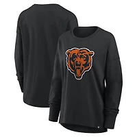 Women's Fanatics Black Chicago Bears Essential Long Sleeve T-Shirt