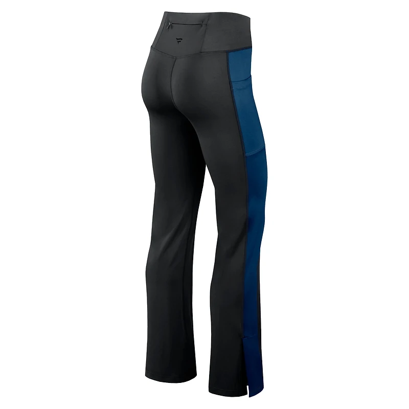 Legging évasé ajusté Fanatics Black Chicago Bears Studio pour femmes