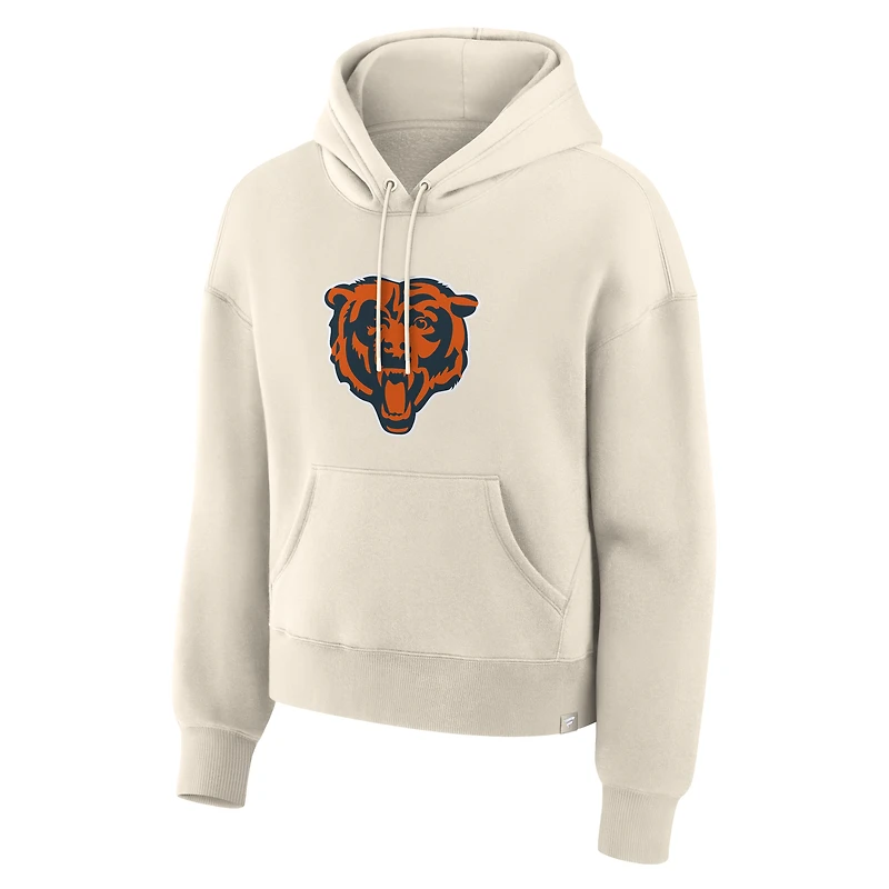 Women's Fanatics Cream Chicago Bears Dove Legacy Pullover Hoodie