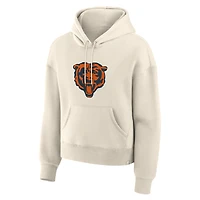 Women's Fanatics Cream Chicago Bears Dove Legacy Pullover Hoodie