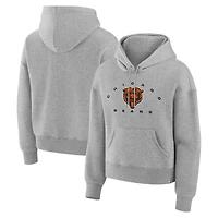 Sweat à capuche gris chiné pour femmes Fanatics, receveur éligible des Bears de Chicago