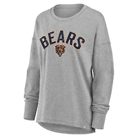 T-shirt à manches longues Fanatics Heather Grey pour femme