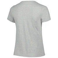 Women's Fanatics Heather Gray Chicago Bears Plus Arch Over Logo T-Shirt