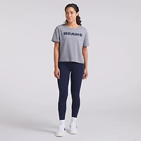 T-shirt boxy tri-blend gris chiné Fanatics pour femme des Chicago Bears