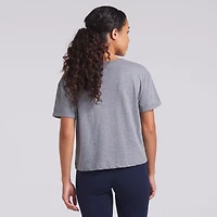T-shirt boxy tri-blend gris chiné Fanatics pour femme des Chicago Bears