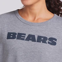 T-shirt boxy tri-blend gris chiné Fanatics pour femme des Chicago Bears