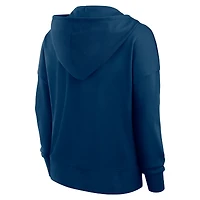 Sweat à capuche lacets gauche Blitz Chicago Bears bleu marine Fanatics pour femme