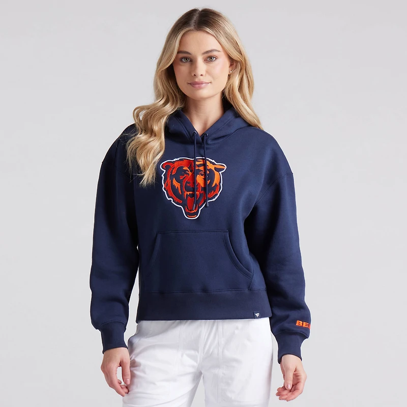 Sweat à capuche en polaire bleu marine Chicago Bears Legacy pour femme Fanatics