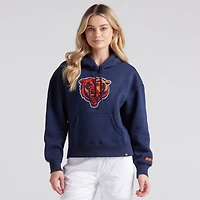 Sweat à capuche en polaire bleu marine Chicago Bears Legacy pour femme Fanatics