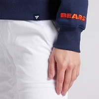 Women's Fanatics Navy Chicago Bears Legacy Fleece Pullover Hoodie