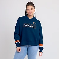 Sweat à capuche Fanatics Navy Chicago Bears Over Under pour femmes