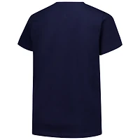 Women's Fanatics Navy Chicago Bears Plus Arch Over Logo V-Neck T-Shirt