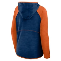 Sweat à capuche zippé taille plus pour femme Fanatics Navy Chicago Bears