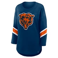 Women's Fanatics  Navy Chicago Bears Redzone 3/4-Sleeve T-Shirt