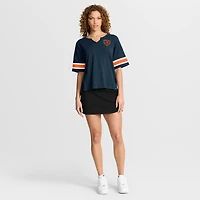 Women's Fanatics Navy Chicago Bears Redzone Curl Route T-Shirt