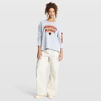 T-shirt à manches longues Fanatics blanc pour femme