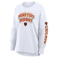 T-shirt à manches longues Fanatics blanc pour femme