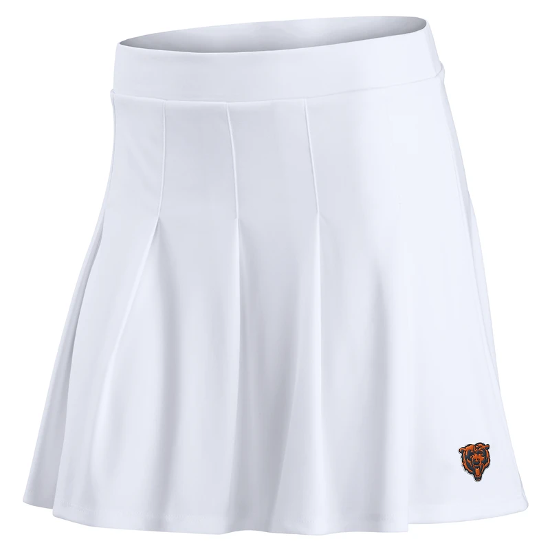 Jupe-short de tennis blanche avec logo principal des Chicago Bears Fanatics pour femmes