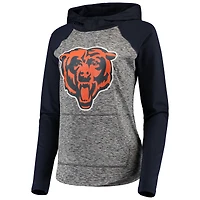 Sweat à capuche pour femme G-III 4Her by Carl Banks Heathered Grey/Navy Chicago Bears Championship Ring