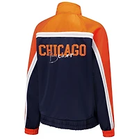 Women's G-III 4Her by Carl Banks Navy Chicago Bears Post Game Full-Zip Track Jacket