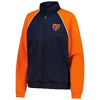 Veste de survêtement zippée intégrale G-III 4Her by Carl Banks bleu marine des Chicago Bears Replay pour femme