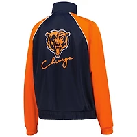 Women's G-III 4Her by Carl Banks Navy Chicago Bears Replay Full-Zip Track Jacket