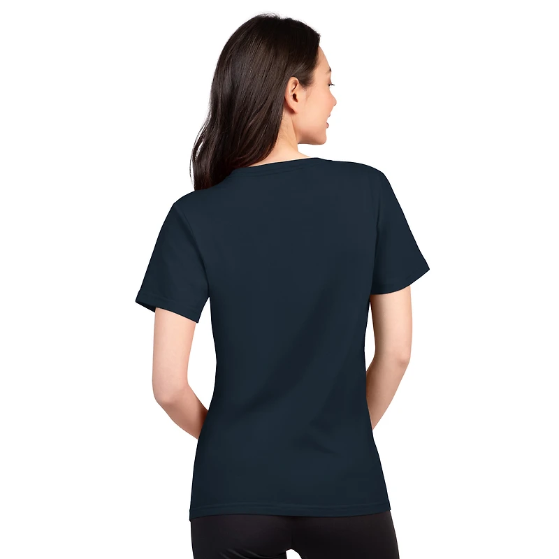 Women's G-III 4Her by Carl Banks  Navy Chicago Bears Super-Slim Lightweight Winning Crew T-Shirt